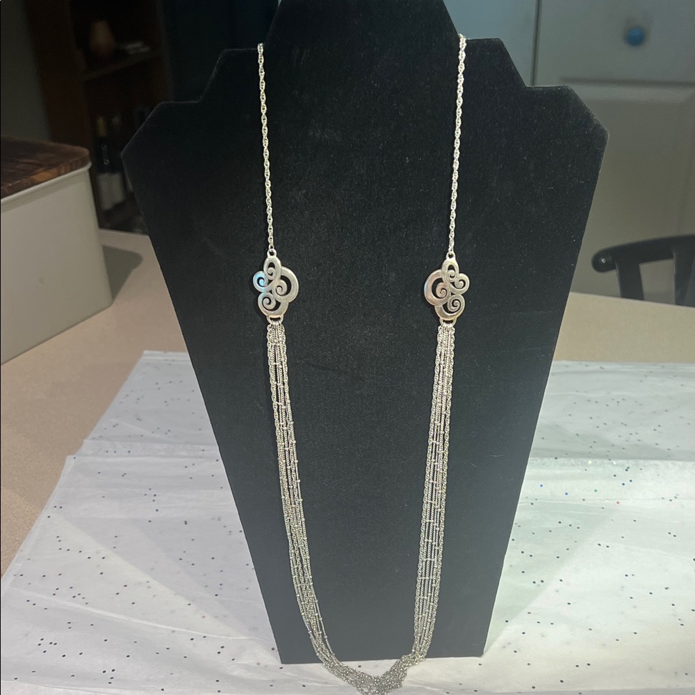 Brighton Elegant Silver Necklace with Decorative Accents